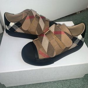 Little Girls Burberry Sneakers- WORN ONCE !!